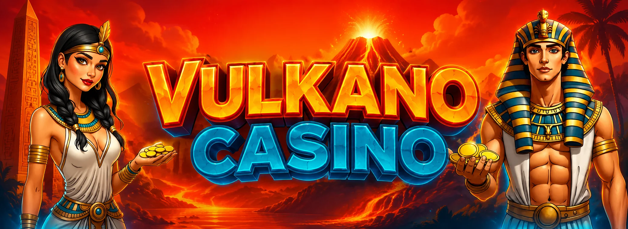 Vulkano Casino Willkommensbonus 1.500 Euro plus 150 Freispiele Banner