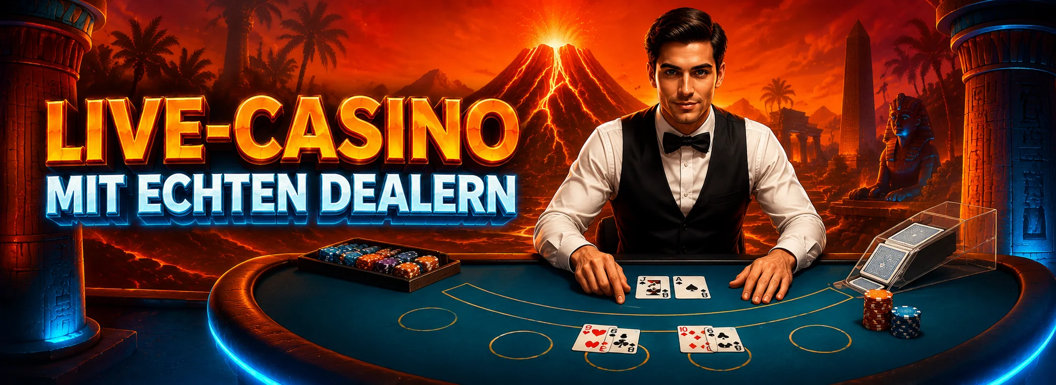 Vulkano Casino — Live-Casino mit echten Dealern